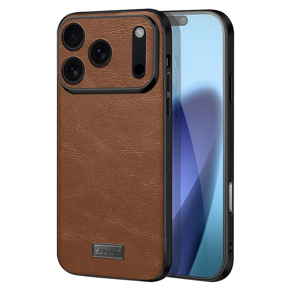 SULADA For iPhone 17 Pro Case PU Leather+TPU+PC Back Phone Cover