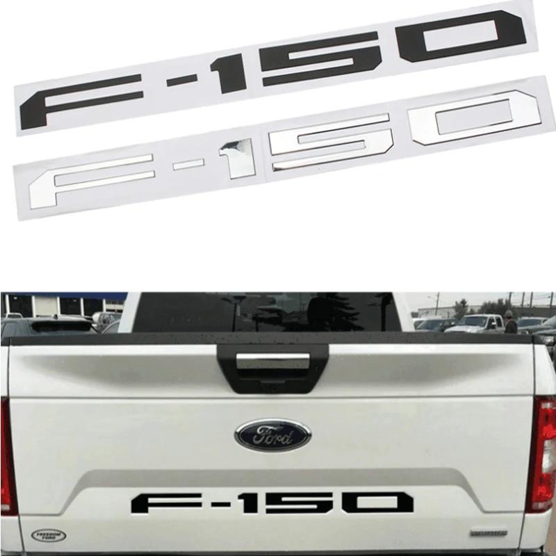 Rear door badge with built-in font badge sticker 3D car tuning for F150, F-150 lettering for rear trunk name plate stickers accessories