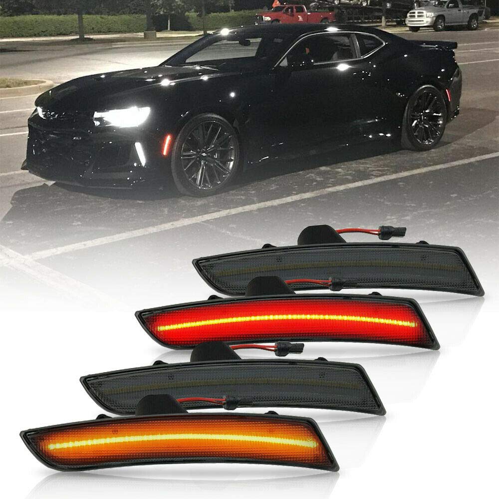 

4pcs Smoke Lens Full LED Side Marker Light Kit for Chevrolet Camaro 2016 2017