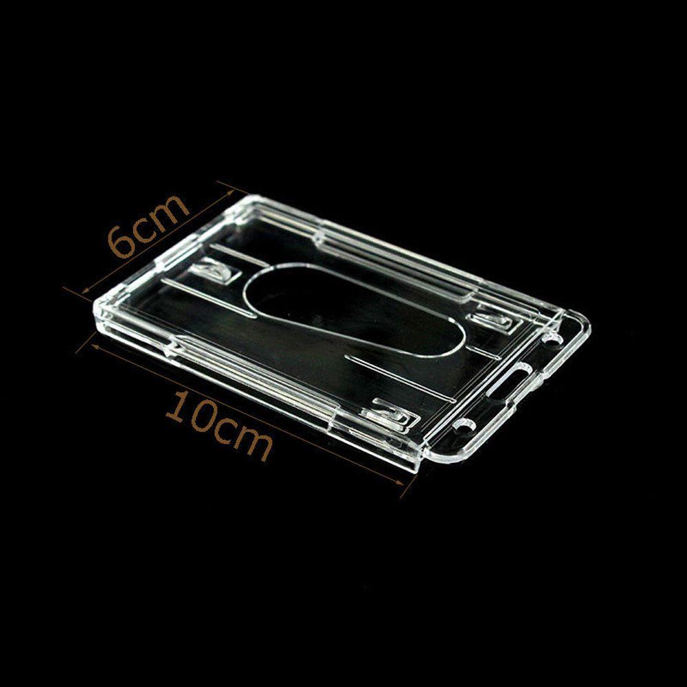 Credit Card Holder Vertical Design Vertical Hard Plastic Transparent Double-sided Use Cutting Sleeve Cutting Ferrule Card Sets