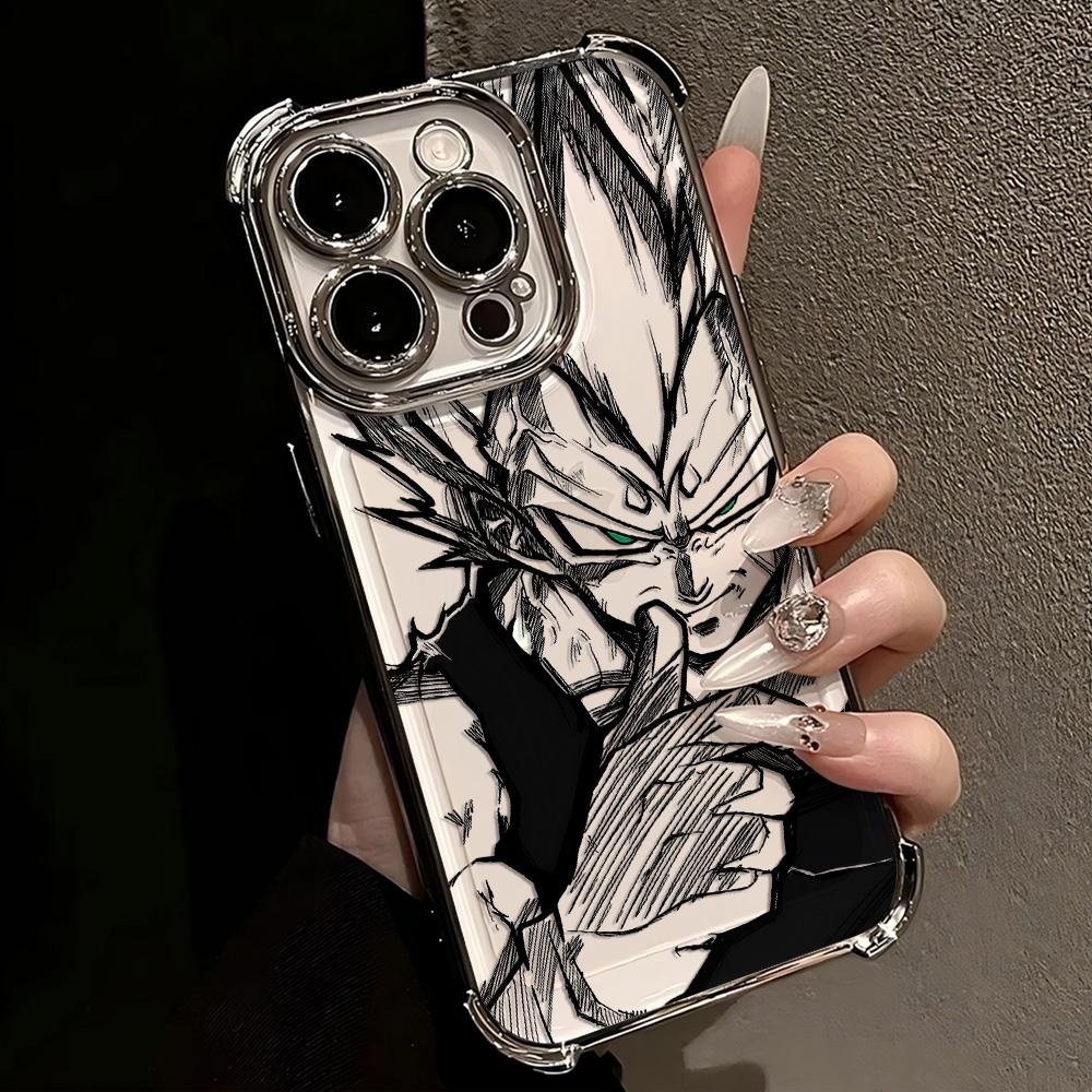 

Cool Line Super Saiyans Plating Phone Case For IPhone 17 17e 16e 16 15 14 13 12 11 Pro Max X XR XSMax 7 8 Mini Air Plus Airabag iPhone 11