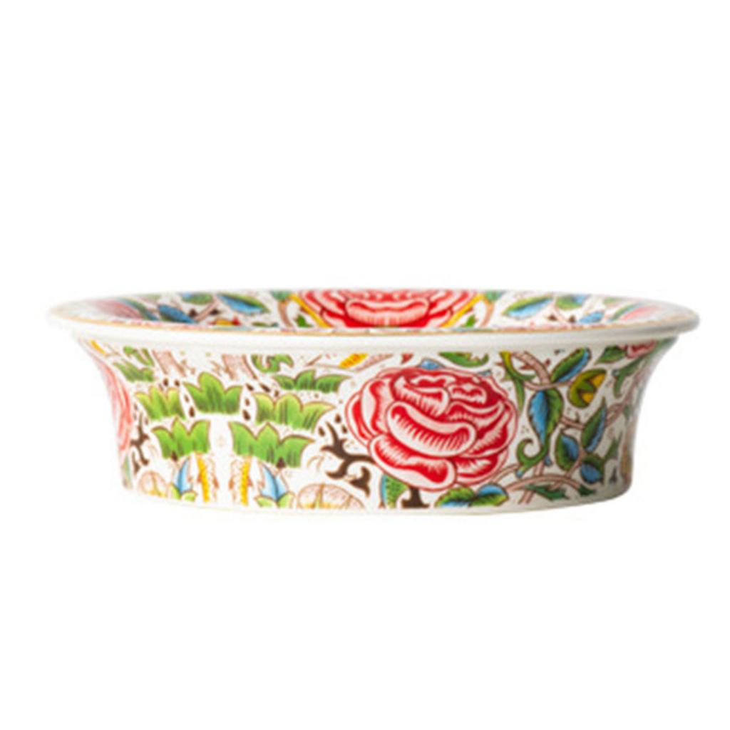 Plato de Jabón de Cerámica Con Flor Pintada a Mano Soporte para Jabón Para Decoración de Baño Elegante Soporte para Jabón Horneado a Alta Temperatura