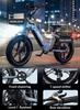 ONESPORT OT08 Elektrické kolo 500W Motor 48V 18Ah Baterie 20palcové Tlusté Pneumatiky E-Bike s Hydraulickou Kotoučovou Brzdou pro Všechny Terény