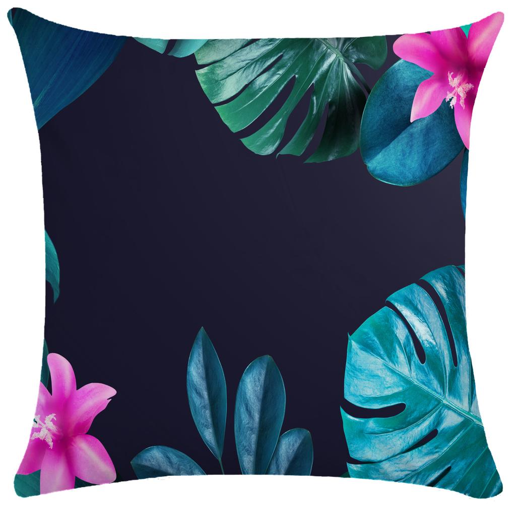 Green Plant Leaf Pillow Case Decorative Pillowcases Plush Cushion Cover 50X50 Nordic Leaves Throw Pillowslip Hotel Garden 45X45