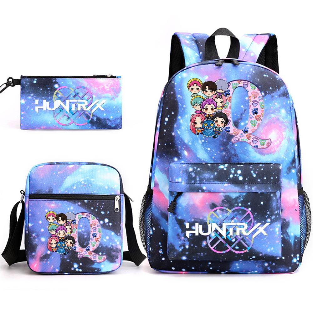 3 Stück/Set Rucksack mit 26 englischen Buchstaben bedruckt mit Umhängetasche Federmäppchen für Teenager Schüler Junge Mädchen Schultasche Große Kapazität Buchrucksack Kindergeschenk