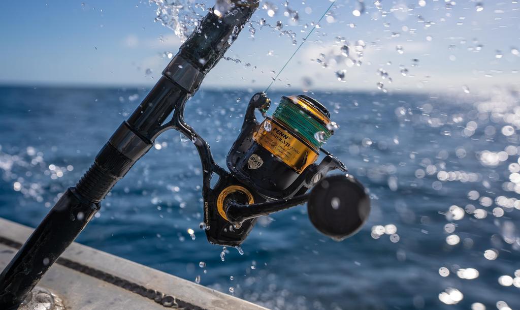 PENN Spinfisher VII 3500 Saltvann Spinnfiskesnelle HøyreVenstre Håndtaksposisjon IPX5 Forsegling HT-100 Frontbrems Super Line Spole Presisjon CNC Girteknologi