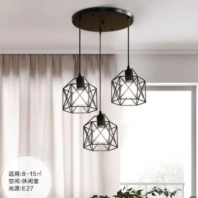 Industrial Pendant Light Led Modern Hanging Lamp for Ceiling Light Fixture Metal Cage Pendant Lighting Island Dining Room