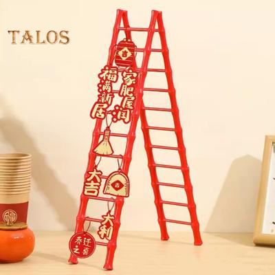Step Ladder Home Decor Chinese Style Ladder Ornament Retro Ladder Crafts Sculpture Housewarming Supplies for Home Office Restaurant Hotel