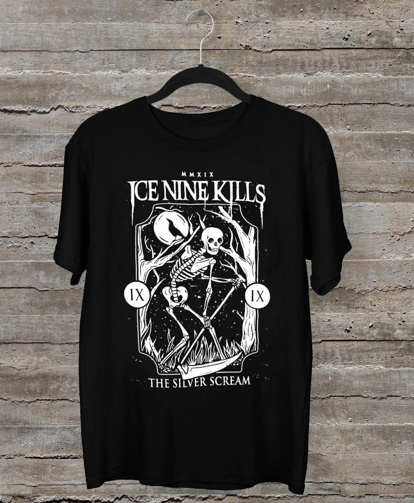 НОВЫЙ THE SILVER SCREAM - Ice Nine Kills - Черный Размер S-5XL Футболка Унисекс Футболка M
