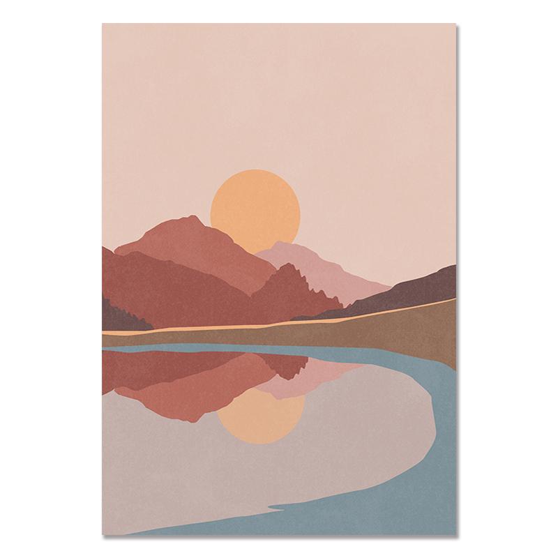 

Однолинейная картина для лица, тела девушки, спины, минималистичный настенный художественный холст, постер, листья, абстрактный принт, скандинавская картина, домашний декор 21x30cm No Framed