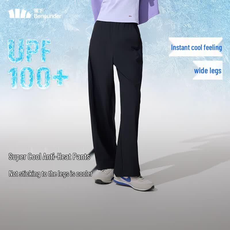 beneunder Women's Ice Silk Wide-Leg Sun Protection Pants