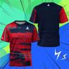 Lake Spot Table Tennis Clothing Men's T-Shirt Badminton Tennis Quick Dry Short Sleeve Men's Breathable T-Shirt Table Tennis Club