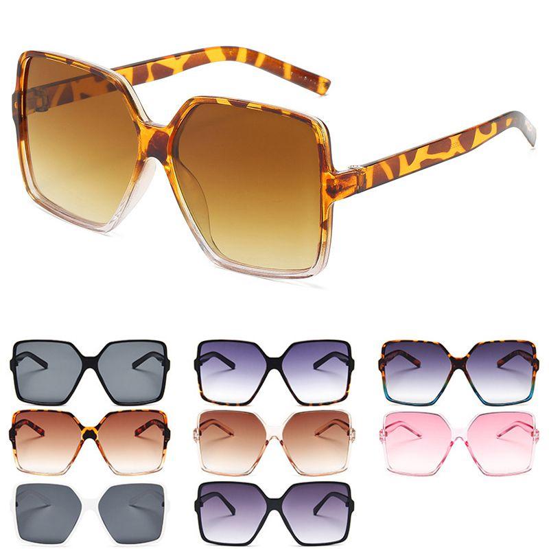 Fashionable Women's Oversized Square Sunglasses With Durable Ac Lens For Outdoor Glam