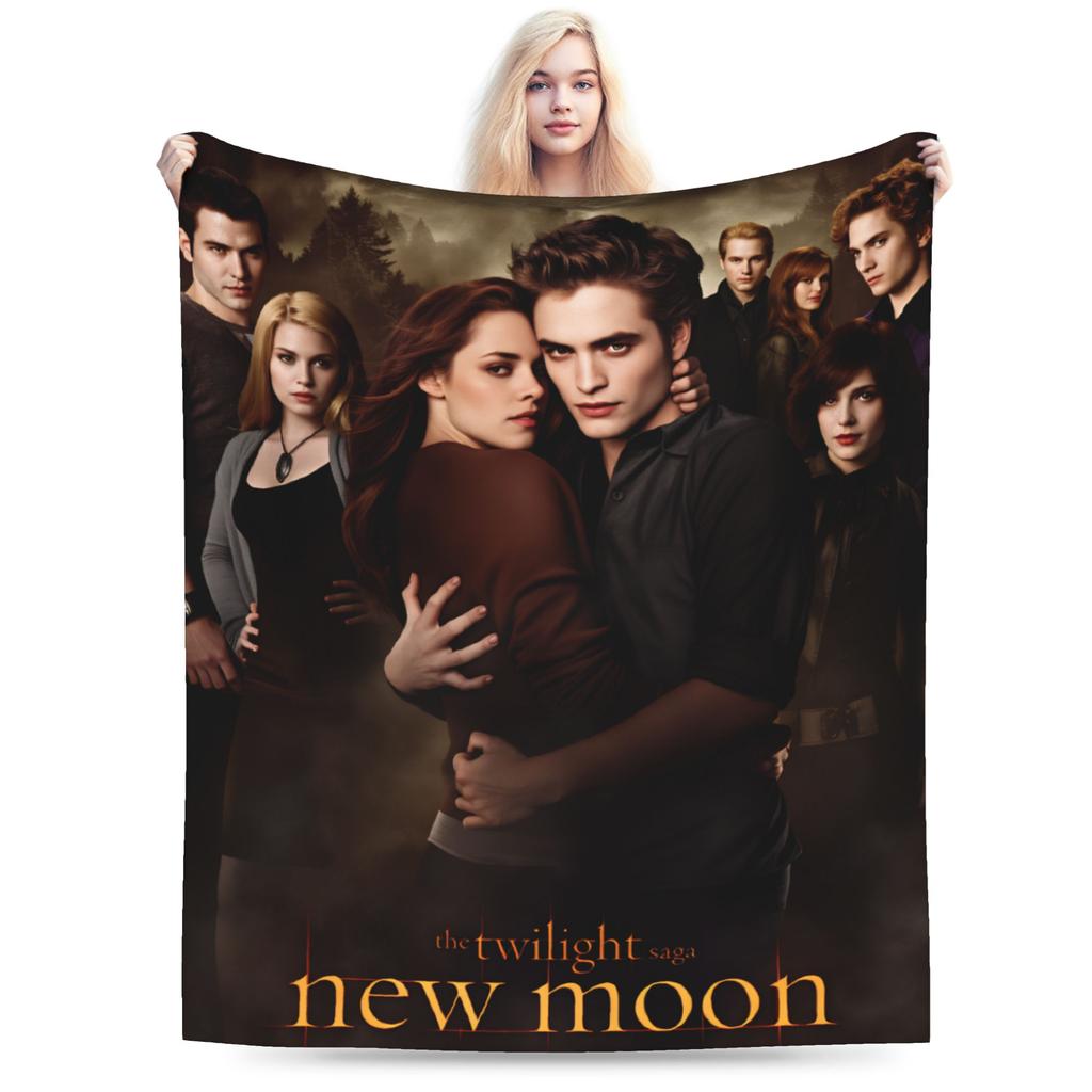 Decor Edward Plush Blanket Boy Girl The Twilight Saga Flannel Throw Blanket For Couch Bed Warm Design Quality Bedspread Gift