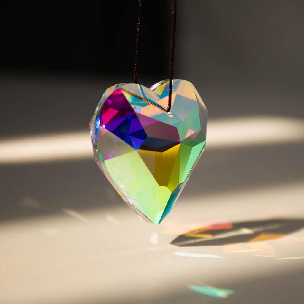 Hrt Prism Ornaments Exquisite Polished Hanging Hrt Prism Pendant for Christmas Decoration Photographic Ornament