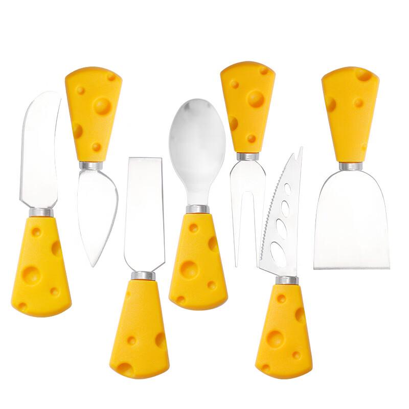 7-Piece Stainless Steel Cheese Utensil Set