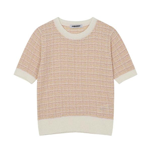JAMBANGEE Female) Boucle Tweet Knit Bn2Wsw380-Iv