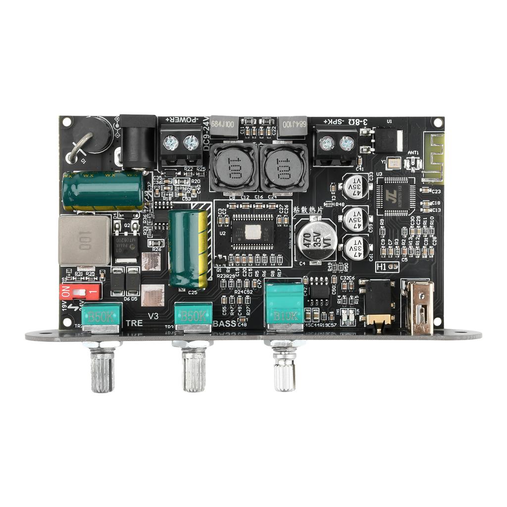 100W BT Amplifier Board ZK-1001U with Boost Mono Treble Bass TWS DIY Speaker TPA3116D2 AMP AUX USB Input Bass/Treble Control