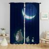 Set Of 2 Totoros Kitchen Curtains Camera Home Interior Tulle Bedroom Halloween Decoration Shades Window Curtain Made Polyester Master Treatment