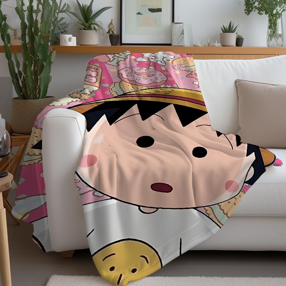 Cartoon C-Chibi Maruko-chan Blanket Warm Soft Suitable For Bedroom Sofa Bed Living Room Office Travel Camping Gifts