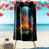 Dark Soul Print Beach Towel, Large Soft Quick Dry Towel for Beach Camping Swimming