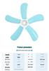 Compact Silent Ceiling Fan for Dorms and Bedrooms