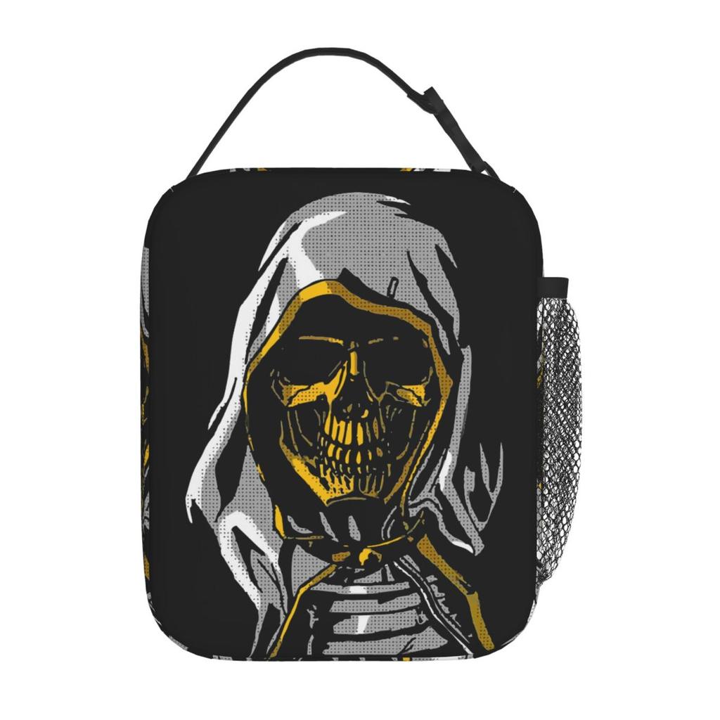 Death Stranding Kojima Productions Skull Insulated Lunch Bags Thermal Bag Meal Container Tote Lunch Box Girl Boy Work Travel