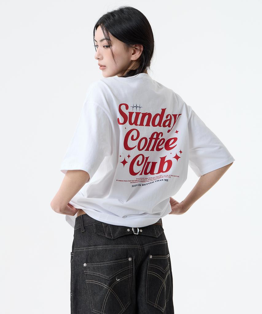 Nasttingijeubeleoldaenmi Coffee Club Tee_White