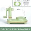 Multifunctional Kitchen Peeler Hand-cranked Manual Fruit Peeler Apple Pear Slicing Tool With Fruit Divider And Spare Blades