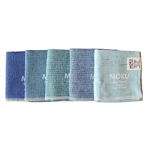 Contex MOKU 59718-90 Носовые платки, набор из 5 штук (Темно-синий/Бирюзовый/Сине-зеленый/Синий/Аква)