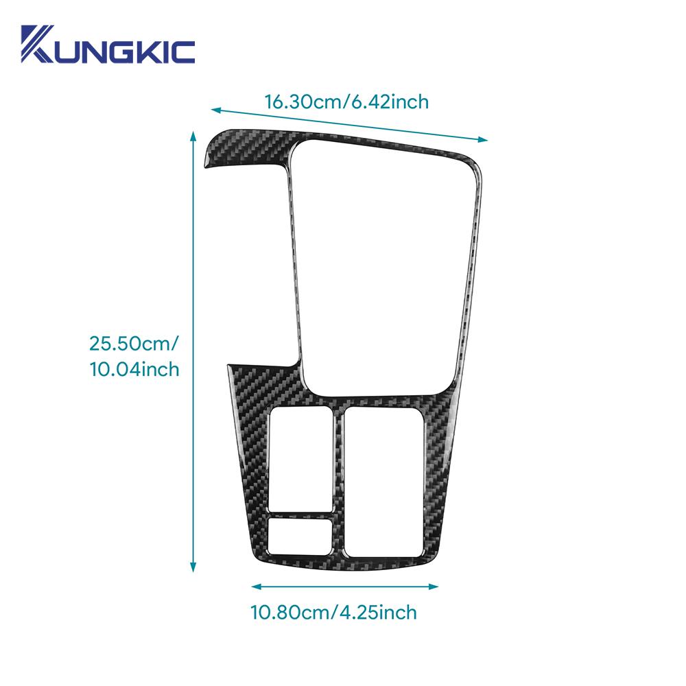 For Seat Leon 2017 2018 2019 Real Soft Carbon Fiber Sticker LHD RHD Car Gear Shift Inner Frame Panel Trim Interior Accessories