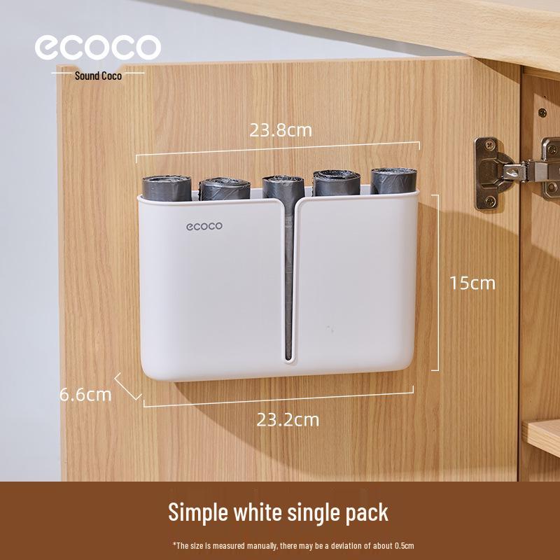 Wall-Mounted Kitchen Garbage Bag Storage Box - Punch-Free Organizer Rack