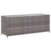 Day and Night - Day and Night Gray Synthetic Rattan Garden Storage Box 150x50x60 Cm