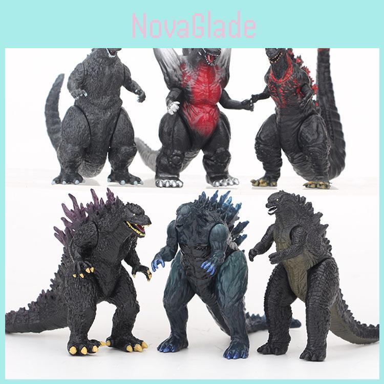 Stunning Godzilla Figurine Model Display With Six Colorful Designs Perfect For Collectors