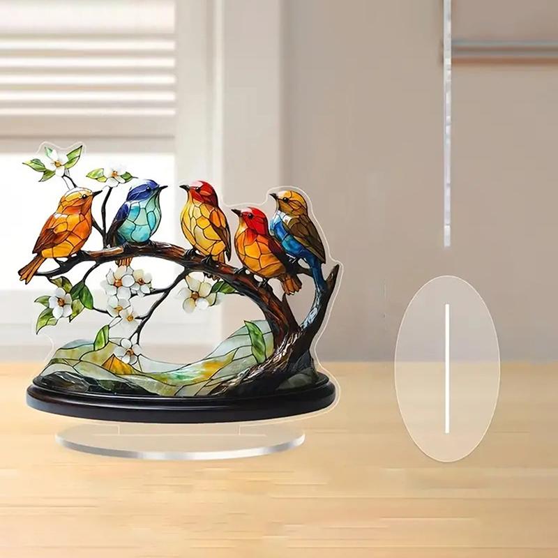 

Flower Elephant Tabletop Arrangement Acrylic Flat Imitation Glass Textured Arrangement Home Decor Table Decoration