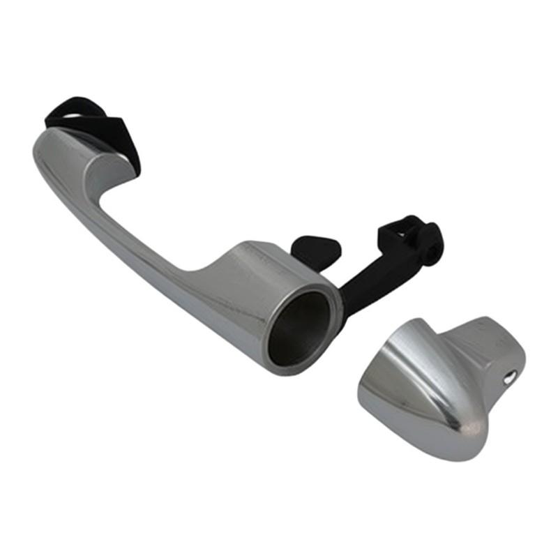 Front Right Exterior Door Handle for Fiat 500L 2014 2015 2016 2017 Chrome Finish Compatible with Original Equipment