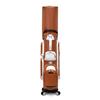 Wheeled Golf Bag Waterproof PU Leather Four Wheel Design Large Capacity Golf Bag Brown