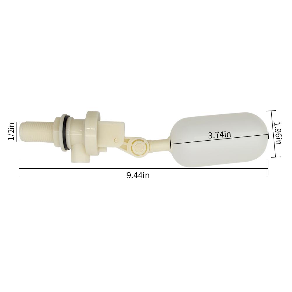 3Pcs Cattle Water Float Valve 1/2" for Automatic Water Bowl Horse Goat Sheep Pig Dog Water Trough Farm Livestock Supplies