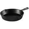 Nonstick Cast Iron Skillet Durable Oven Safe Cookware Pre-Seasoned Helper Handle Easy Clean Cooking Suitable Induction Gas