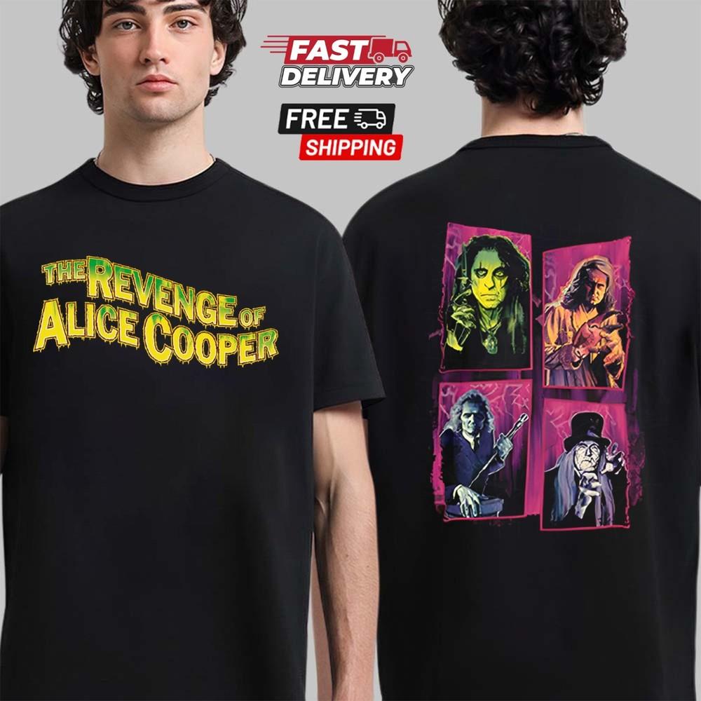 Alice Cooper The Revenge of Alice Cooper T-Shirt, Family Fan Gift 2Sided Shirt Unisex T-Shirt S