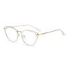 Cat Eye Anti Blue Light Flat Lenses Glasses Light Sensitive  Fashionable Eyeglass