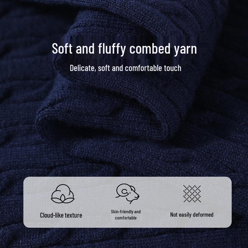 Navigare Boys' Cable Knit V-Neck Cardigan Sweater