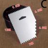 4-Sided Cake Scraper Irregular Teeth Buttercream Spatula Cake Spatula  Buttercream