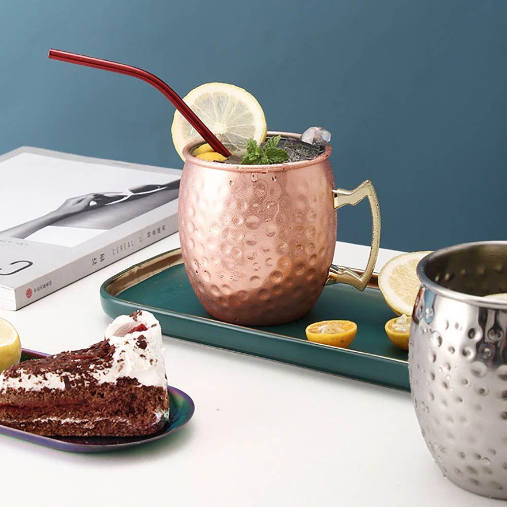 

Кухоль з чистої міді для Moscow Mule 500 мл Кухлі для Moscow Mule Кухоль-барабан Мюли Коктейлі Кава Пиво 3-60ml