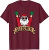 Christmas Sleigher Santa Xmas Rock Funny Theme Unisex T-Shirt
