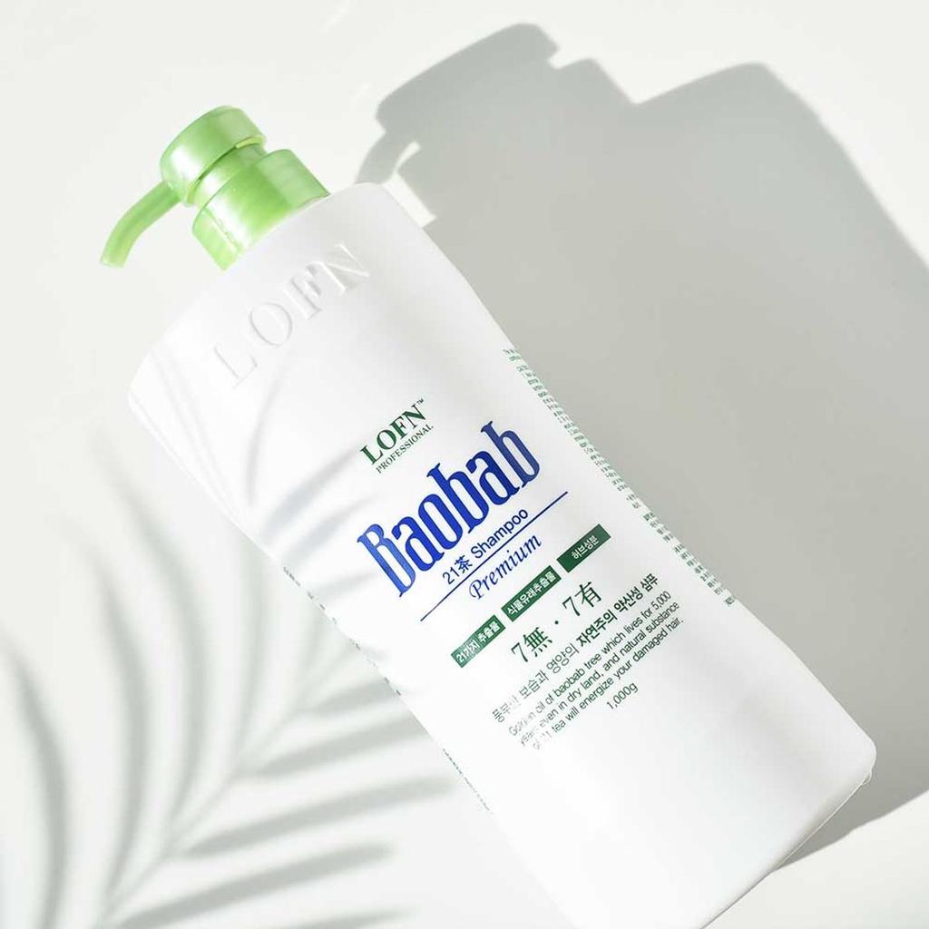Baobab Premium 21st Dry Hair (Mildly Acidic) Shampoo 1000g 2 packs