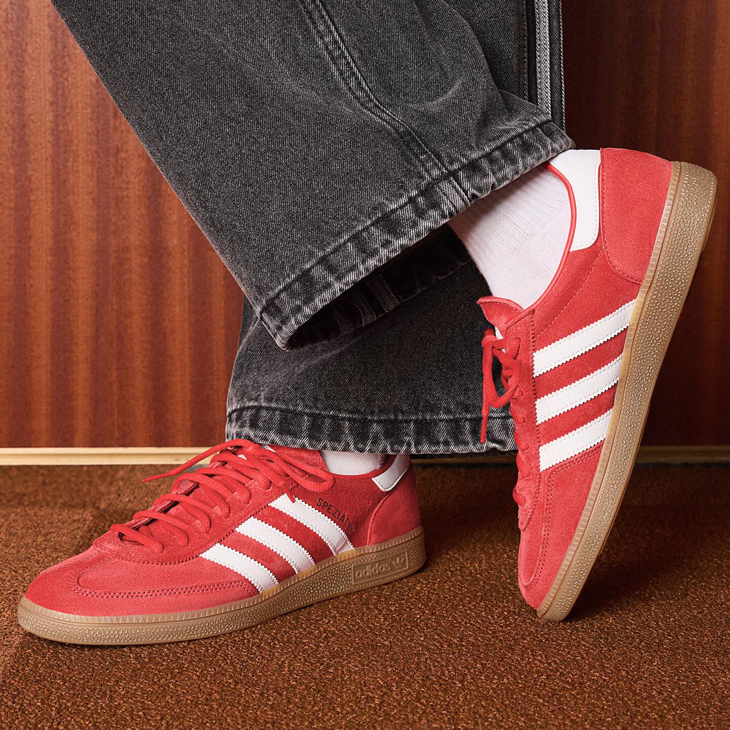 Adidas Originals SPEZIAL Низкие Скейтбордические Кроссовки Унисекс Красные 36