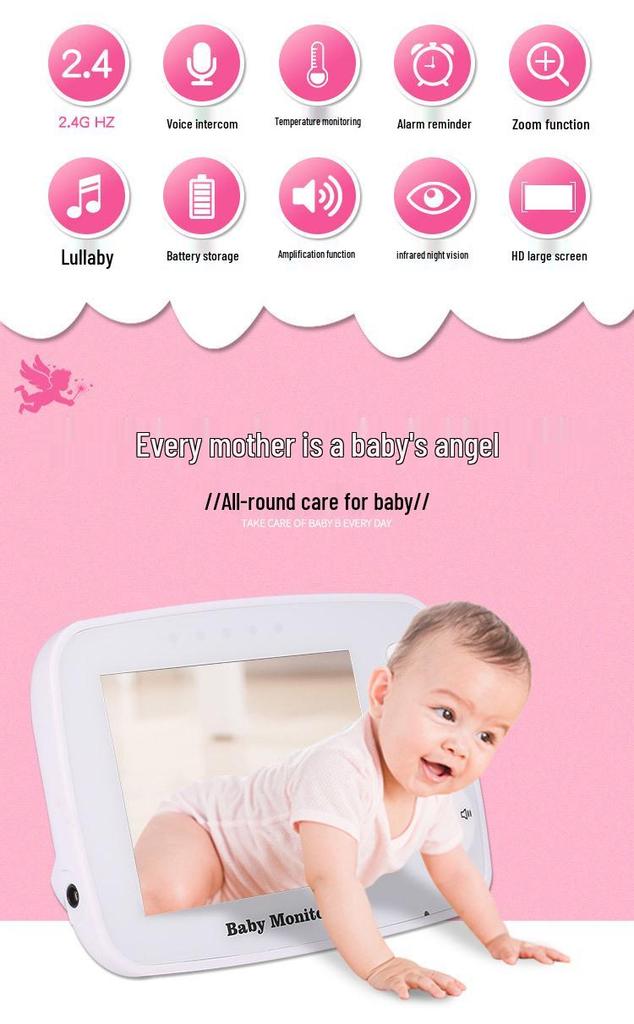3.2-inch Baby Monitor with Two-way Talk & ECO Smart Wake-up