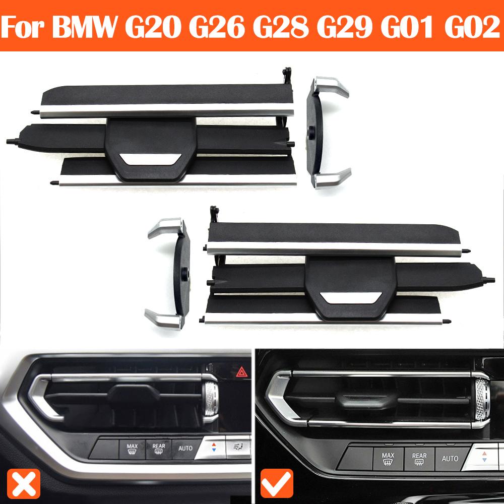 Car Dashboard Middle Air Conditioner AC Vent Outlet Grill Repair Kit For BMW 1 2 3 4 Z4 X3 X4 Series F40 F44 G20 G26 G29 G01 G02