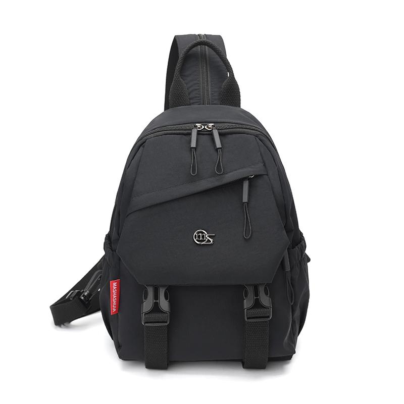 

Рюкзак большой вместимости Многофункциональная нагрудная сумка Женская наплечная сумка кроссбоди Small чёрный